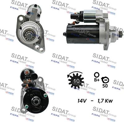 Sidat S12BH0015 - Démarreur cwaw.fr