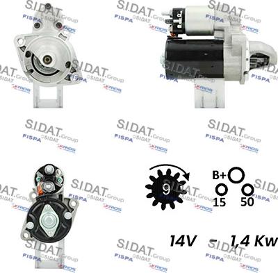 Sidat S12BH0089A2 - Démarreur cwaw.fr