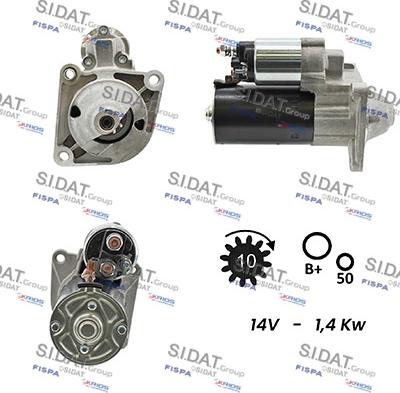 Sidat S12BH0039A2 - Démarreur cwaw.fr