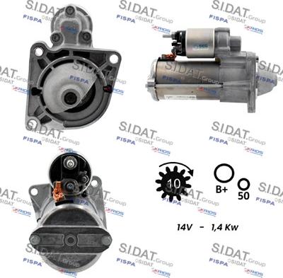 Sidat S12BH0039 - Démarreur cwaw.fr