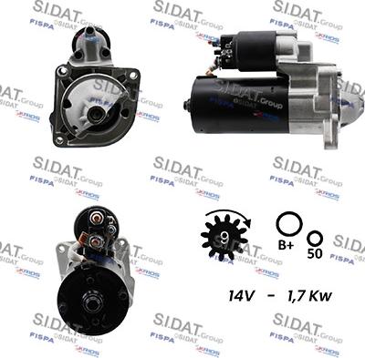 Sidat S12BH0030A2 - Démarreur cwaw.fr