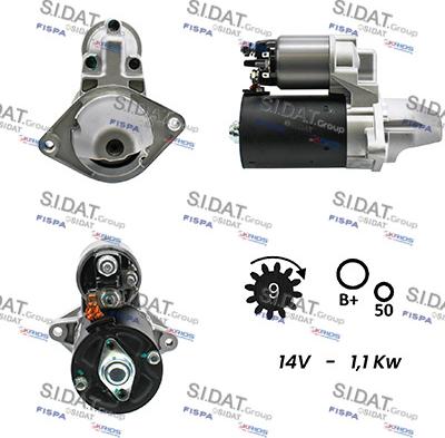 Sidat S12BH0033A2 - Démarreur cwaw.fr