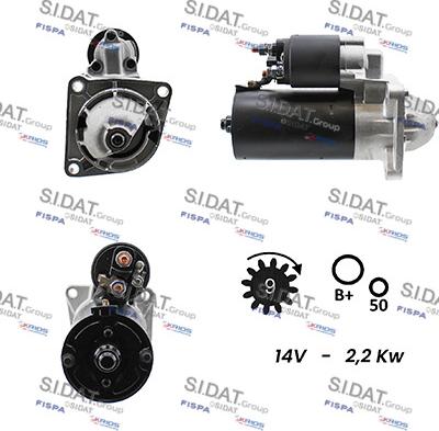 Sidat S12BH0020A2 - Démarreur cwaw.fr