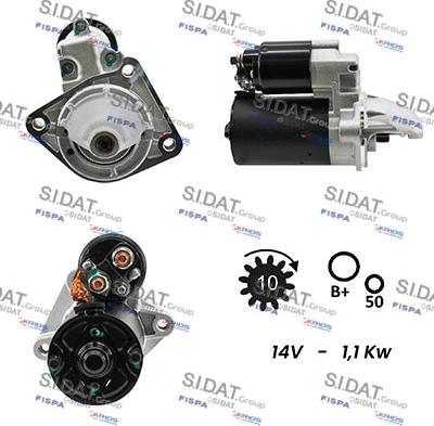 Sidat S12BH0022A2 - Démarreur cwaw.fr