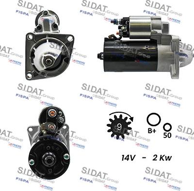 Sidat S12BH0074A2 - Démarreur cwaw.fr