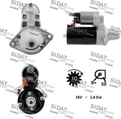 Sidat S12BH0075A2 - Démarreur cwaw.fr