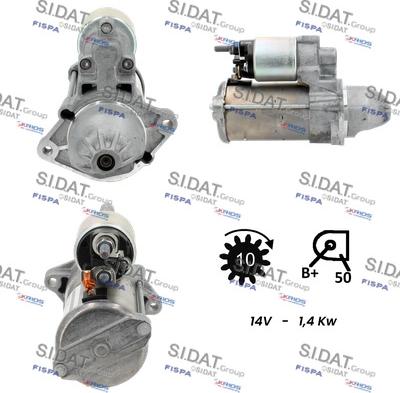 Sidat S12BH0075 - Démarreur cwaw.fr