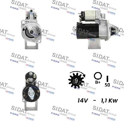 Sidat S12BH0078A2 - Démarreur cwaw.fr