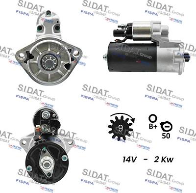 Sidat S12BH0073A2 - Démarreur cwaw.fr