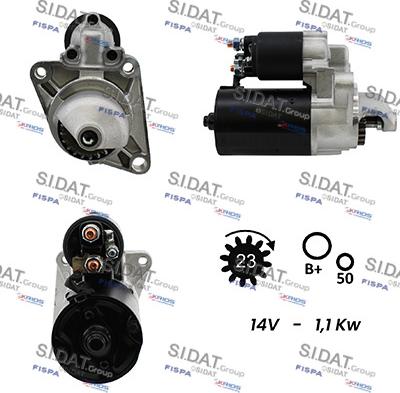 Sidat S12BH0192A2 - Démarreur cwaw.fr