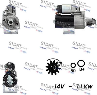 Sidat S12BH0149A2 - Démarreur cwaw.fr