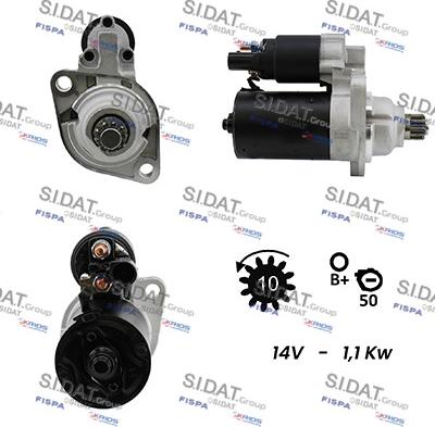 Sidat S12BH0144A2 - Démarreur cwaw.fr