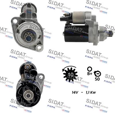 Sidat S12BH0144 - Démarreur cwaw.fr