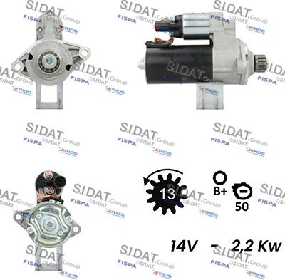 Sidat S12BH0145A2 - Démarreur cwaw.fr