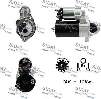 Sidat S12BH0140A2 - Démarreur cwaw.fr