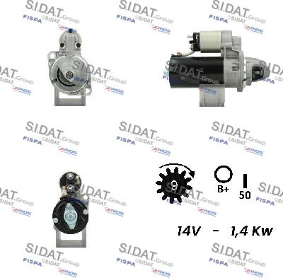 Sidat S12BH0103A2 - Démarreur cwaw.fr