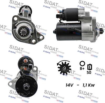 Sidat S12BH0115A2 - Démarreur cwaw.fr