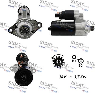 Sidat S12BH0116A2 - Démarreur cwaw.fr