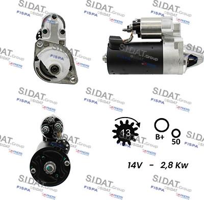 Sidat S12BH0189A2 - Démarreur cwaw.fr