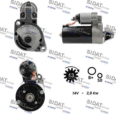 Sidat S12BH0189 - Démarreur cwaw.fr