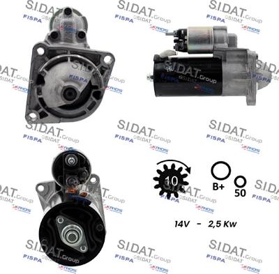 Sidat S12BH0184 - Démarreur cwaw.fr