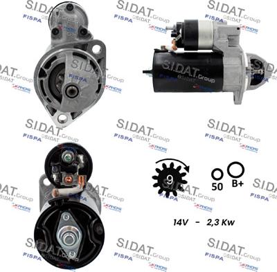 Sidat S12BH0185 - Démarreur cwaw.fr