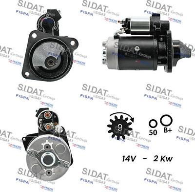 Sidat S12BH0181A2 - Démarreur cwaw.fr