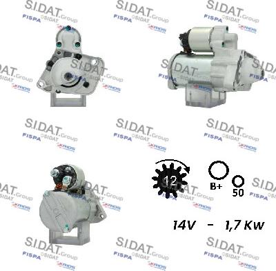 Sidat S12BH0120 - Démarreur cwaw.fr