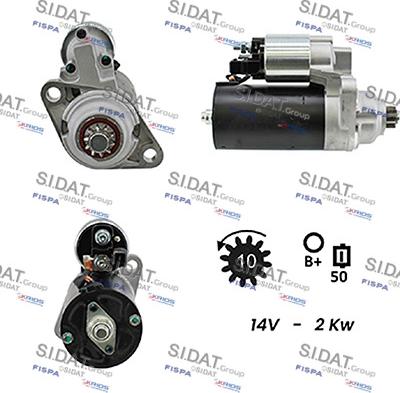 Sidat S12BH0175A2 - Démarreur cwaw.fr