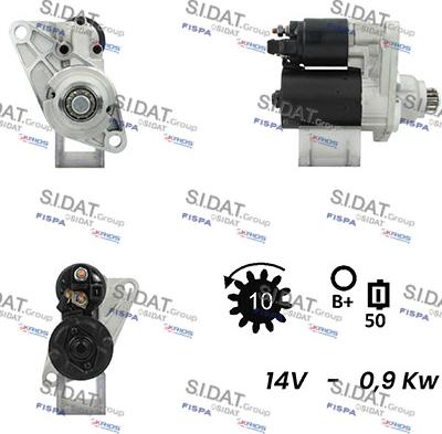 Sidat S12BH0176A2 - Démarreur cwaw.fr