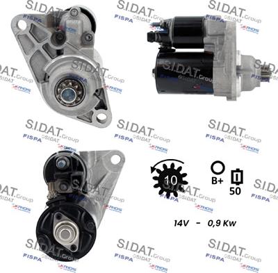 Sidat S12BH0176 - Démarreur cwaw.fr