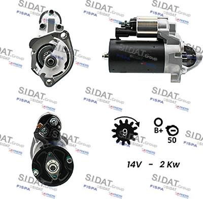 Sidat S12BH0170A2 - Démarreur cwaw.fr