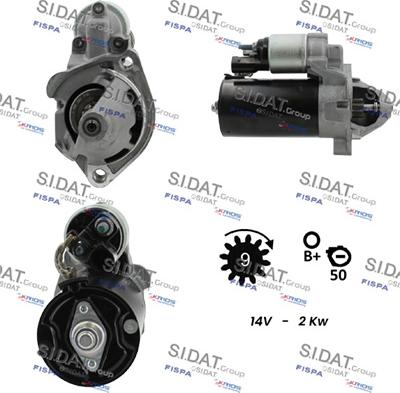 Sidat S12BH0170 - Démarreur cwaw.fr