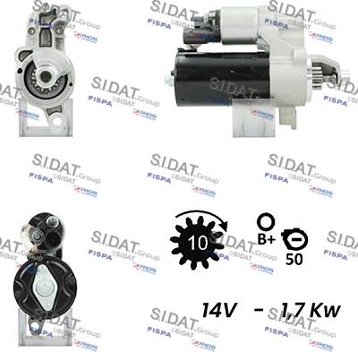 Sidat S12BH0171 - Démarreur cwaw.fr