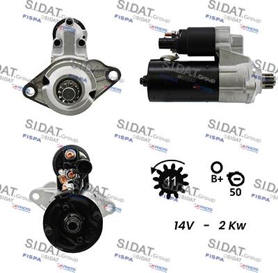 Sidat S12BH0177A2 - Démarreur cwaw.fr