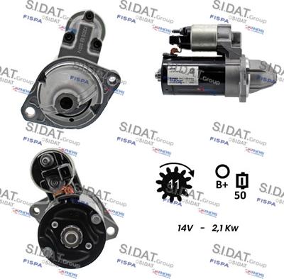 Sidat S12BH0844 - Démarreur cwaw.fr