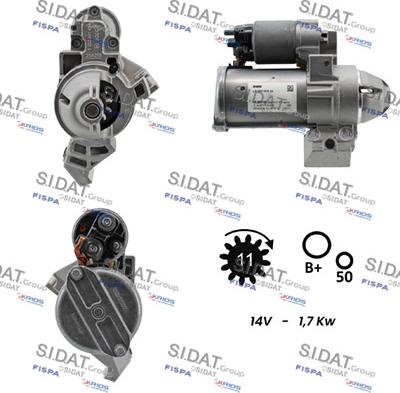 Sidat S12BH0847 - Démarreur cwaw.fr