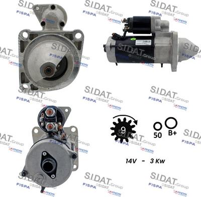 Sidat S12BH0857A2 - Démarreur cwaw.fr