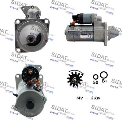 Sidat S12BH0857 - Démarreur cwaw.fr