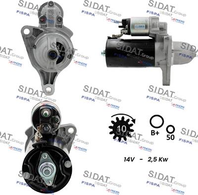 Sidat S12BH0396 - Démarreur cwaw.fr