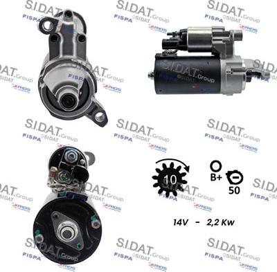 Sidat S12BH0340A2 - Démarreur cwaw.fr