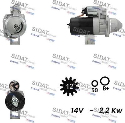 Sidat S12BH0343A2 - Démarreur cwaw.fr