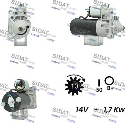 Sidat S12BH0364A2 - Démarreur cwaw.fr