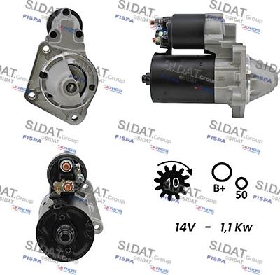 Sidat S12BH0368A2 - Démarreur cwaw.fr