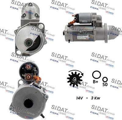 Sidat S12BH0304 - Démarreur cwaw.fr