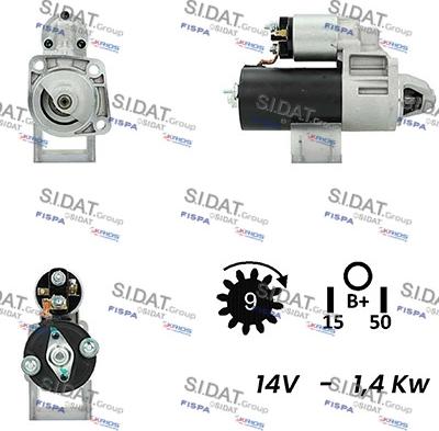 Sidat S12BH0315A2 - Démarreur cwaw.fr