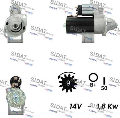 Sidat S12BH0384A2 - Démarreur cwaw.fr