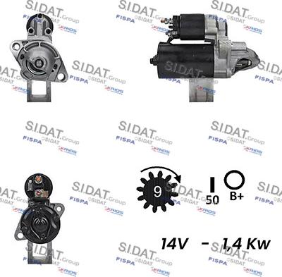 Sidat S12BH0339A2 - Démarreur cwaw.fr