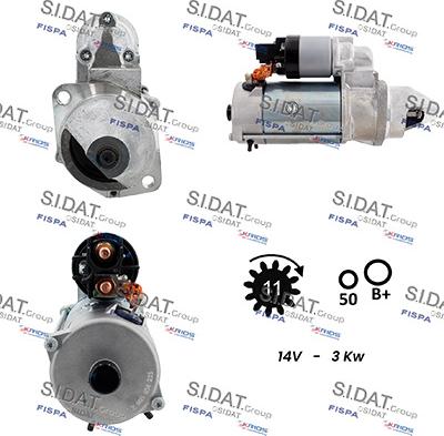 Sidat S12BH0290 - Démarreur cwaw.fr