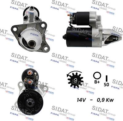 Sidat S12BH0256A2 - Démarreur cwaw.fr